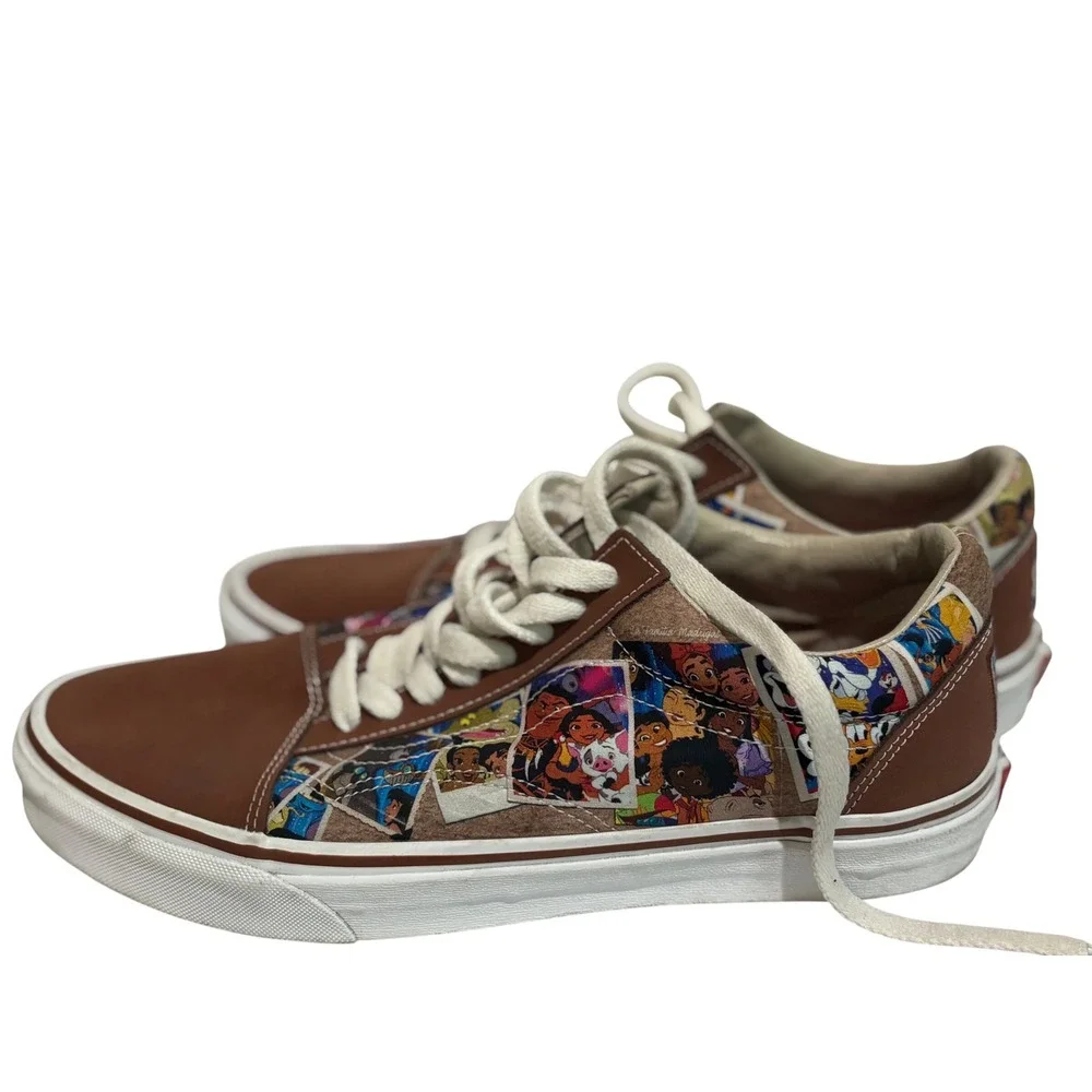 Vans Old Skool Disney 100 Scrapbook limited Edition Leather panel Shoes Mens 11